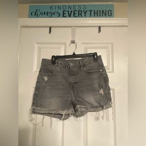 Old Navy gray jean shorts size 10